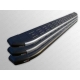 Пороги алюминиевые ТСС с накладкой для Jeep Wrangler 5D 2010-2018