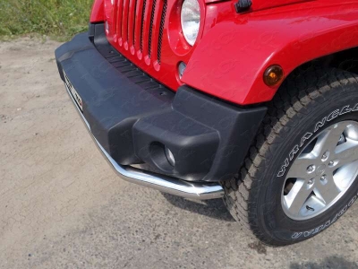 Защита переднего бампера 60 мм ТСС для Jeep Wrangler 3D 2010-2018