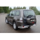 Защита задняя двойные уголки 76-42 мм ТСС для Mitsubishi Pajero 4 2011-2014