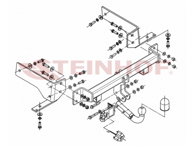 Фаркоп Steinhof шар A для Chevrolet Captiva 2006-2013