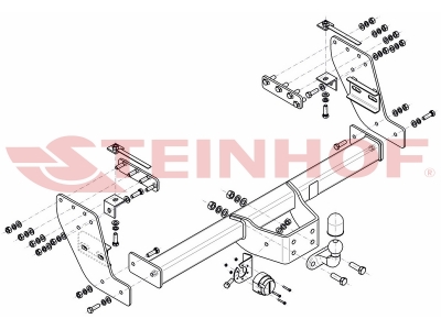Фаркоп Steinhof шар F для Mitsubishi L200 2015-2021
