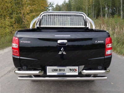 Защита кузова и заднего стекла 75х42 мм без надписи ТСС для Mitsubishi L200 2019-2021
