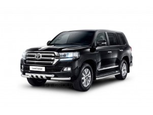 Защита порогов окантовка d=63 мм (НПС) для Toyota Land Cruiser 200 2014-2021 №TLC220302