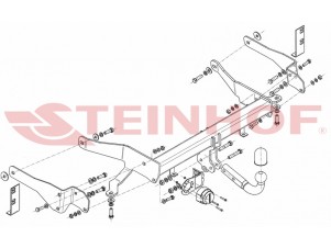 ТСУ Фаркоп Steinhof шар A для Chevrolet Captiva № C-278