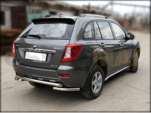 Защита штатного порога 53 мм для Lifan X-60 № LIFX60 2.1