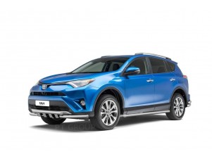 Защита порогов d=63 мм (НПС) для Toyota RAV4 2013-2018 №TRV220301