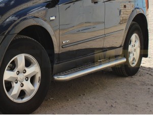 Пороги с площадкой алюминиевый лист 60 мм для Lifan X-60 № LIFX60 2